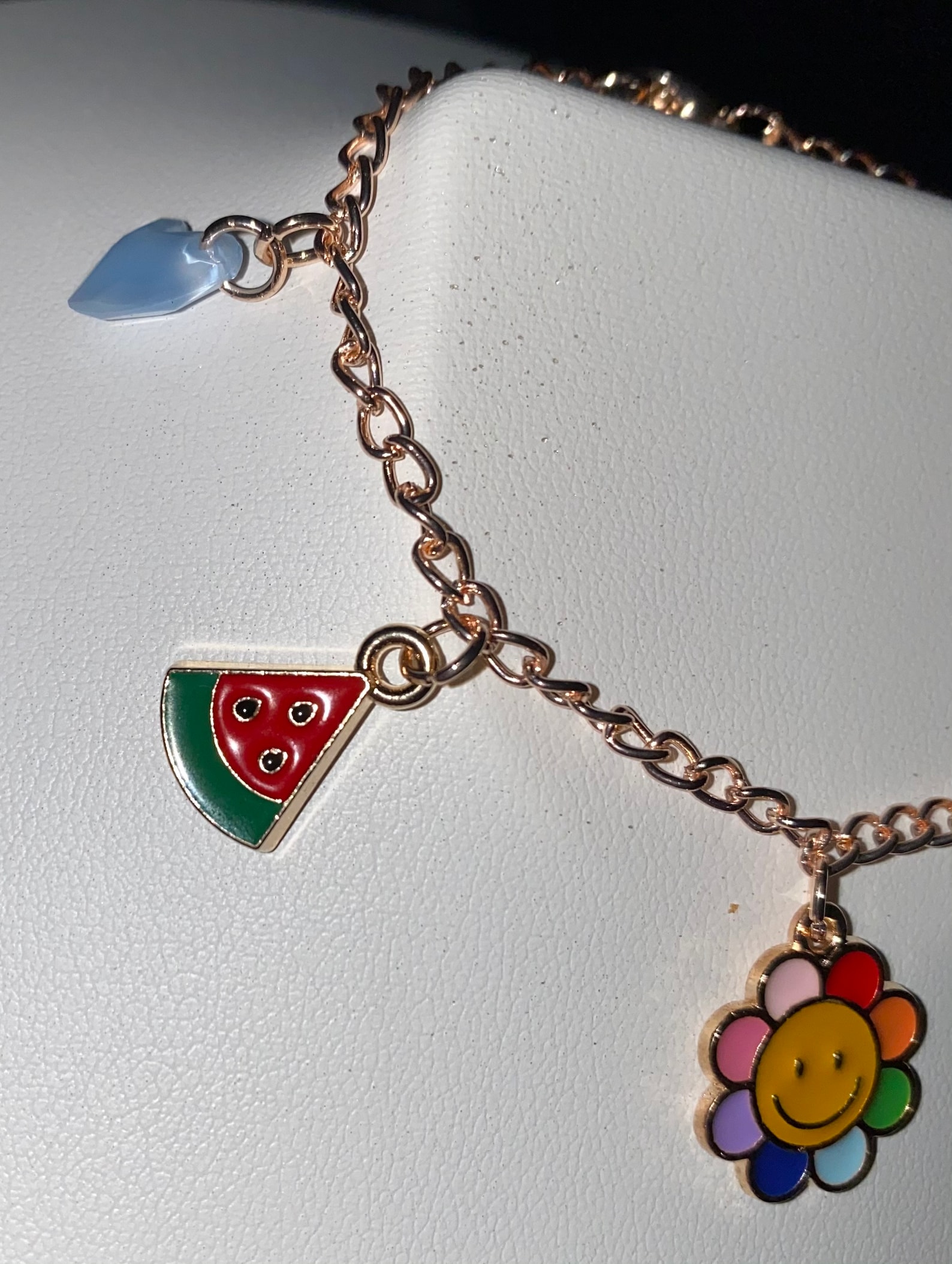 Harry Styles Gold Charm Bracelet Fine Line Hearts Cherries Etsy