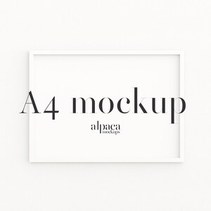 A4 A3 A2 A1 Rahmen Mockup, weißer Rahmen Mockup, modernes Mockup, horizontales Mockup, Druck Mockup, digitaler Rahmen, sauberes Mockup, einfaches Mockup,
