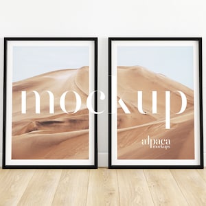 A4 A3 A2 A1 Frame Mockup, Set of 2 Frames Mockup, Black Frame Mockup, Modern Mockup, Wall Art Mockup, Print Mockup, Digital Frame, Vertical