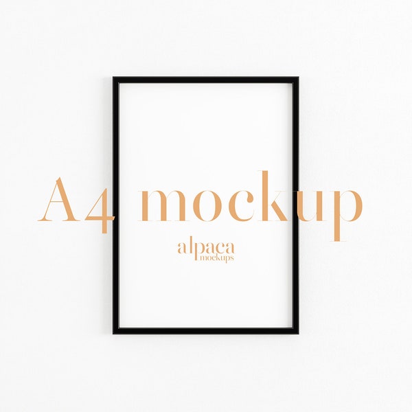 A4 A3 A2 Frame Mockup, Black Frame Mockup, Modern Mockup, Wall Art Mockup, Print Mockup, Digital Frame, Clean Mockup, Vertical Frame Mockup