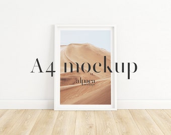 A4 A3 A2 A1 Frame Mockup, White Frame, Modern Mockup, Frame White Floor, Print Mockup, Digital Frame, Clean Mockup, Simple Mockup