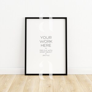 5X7 Frame Mockup, Black Frame, Modern Mockup, Wall Art Mockup, Print Mockup, Digital Frame, Clean Mockup, Simple Mockup, Minimal Mockup