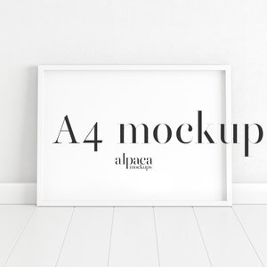 A4 A3 A2 A1 Rahmen Mockup, Weißer Rahmen, Horizontaler Rahmen Mockup, Weißer Rahmenboden, Druck Mockup, Digitaler Rahmen, Sauberes Mockup, Einfaches Mockup