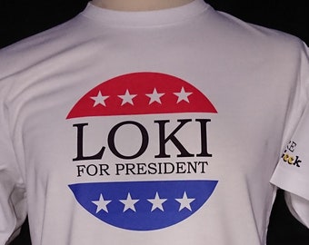 Pure Geek: Loki for President unisex t-shirt