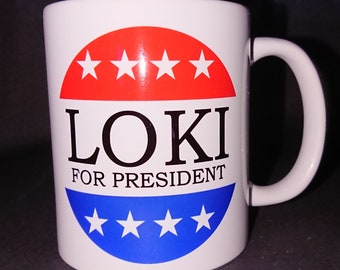 Pure Geek: Loki for president mug