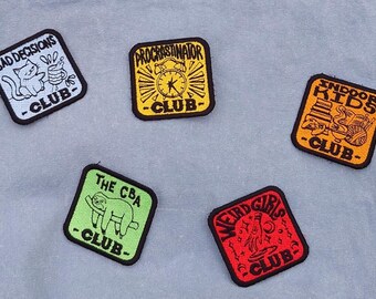 The Silly Badge Club Patches by Pure Geek