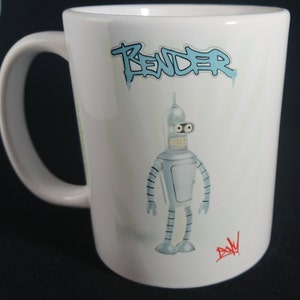 Bender x Planet Express Futurama mug