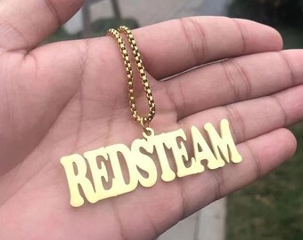 Custom Name Pendant - Etsy
