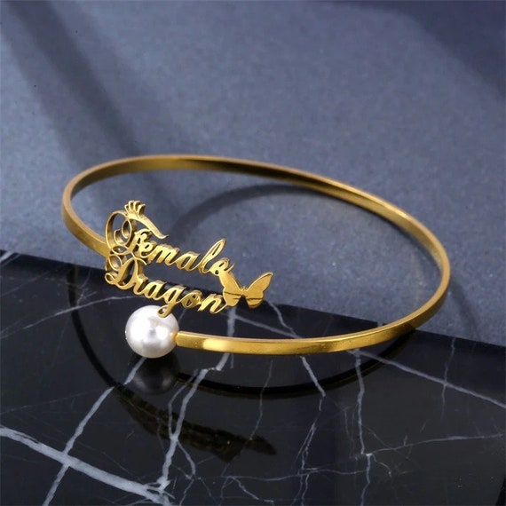 Small Heart Design Name Bracelet - 99 Customized Jewellery