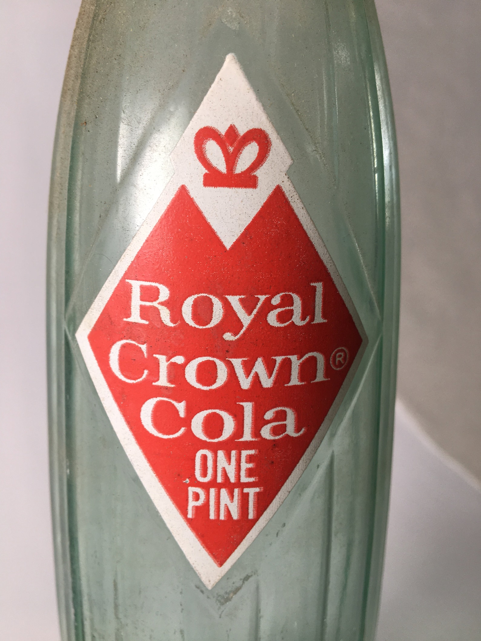 Vintage 1968 Royal Crown Cola ONE PINT bottle in excellent Etsy
