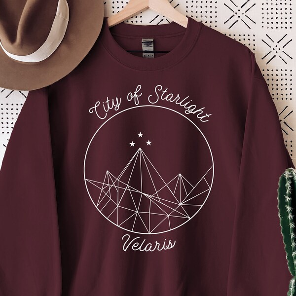 Night Court Sweatshirt, ACOTAR Sweater, Velaris Sweatshirt, City of Starlight Sweatshirt , a Court of Thorns and Roses, Velaris Shirt