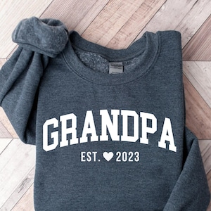 Personalized Grandpa Sweatshirt, Custom Grandpa Sweater, Grandpa Gift, Grandpa Shirt, Fathers Day Sweater, Family Matching, Grandfather