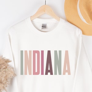 Indiana Sweater, Indiana Shirt, Indiana Sweatshirt, Indiana Crewneck, Indiana Clothing, Indiana Gifts, Game Day, College Sweatshirt