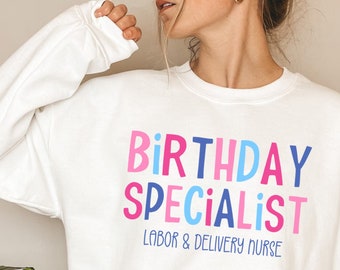 Labor and Delivery Nurse Sweatshirt, Labor And Delivery Nurse Sweater, RN Gift,  L&D Nurse Shirt, Nursing School Grad, LD Nurse Crewneck