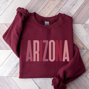 Arizona Sweater, Arizona Shirt, Arizona Tee Sweatshirt, Crewneck, Arizona Gifts, Arizona Clothing, Vintage Shirt, Game Day, College Shirt