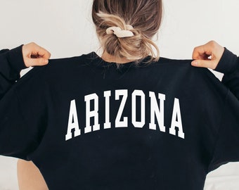 Arizona Sweater, Arizona Shirt, Arizona Tee Sweatshirt, Crewneck, Arizona Gifts, Arizona Clothing, Vintage Shirt, Game Day, College Shirt