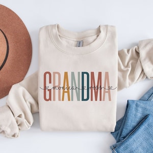 Custom Grandma Sweatshirt Hoodie, Grandkids name Sweatshirt, Mothers Day Gift for Grandma sweatshirt with kid name Grammy Nana Gigi Mimi