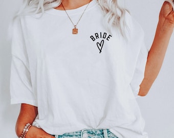 Bride Shirt, Bachelorette Party, Team Bride Tribe, Bride Squad, Bridesmaid, Oversize Bride Shirt Bridal Party Shirts, Maid of Honor Wedding