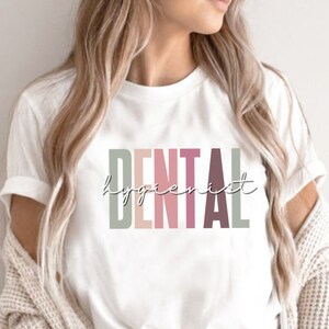 Dental Hygienist Collegiate Shirt for Dental Assistants, Gift for Dental Assistant Student Dental Hygiene Shirts Dentist Assistant Tees