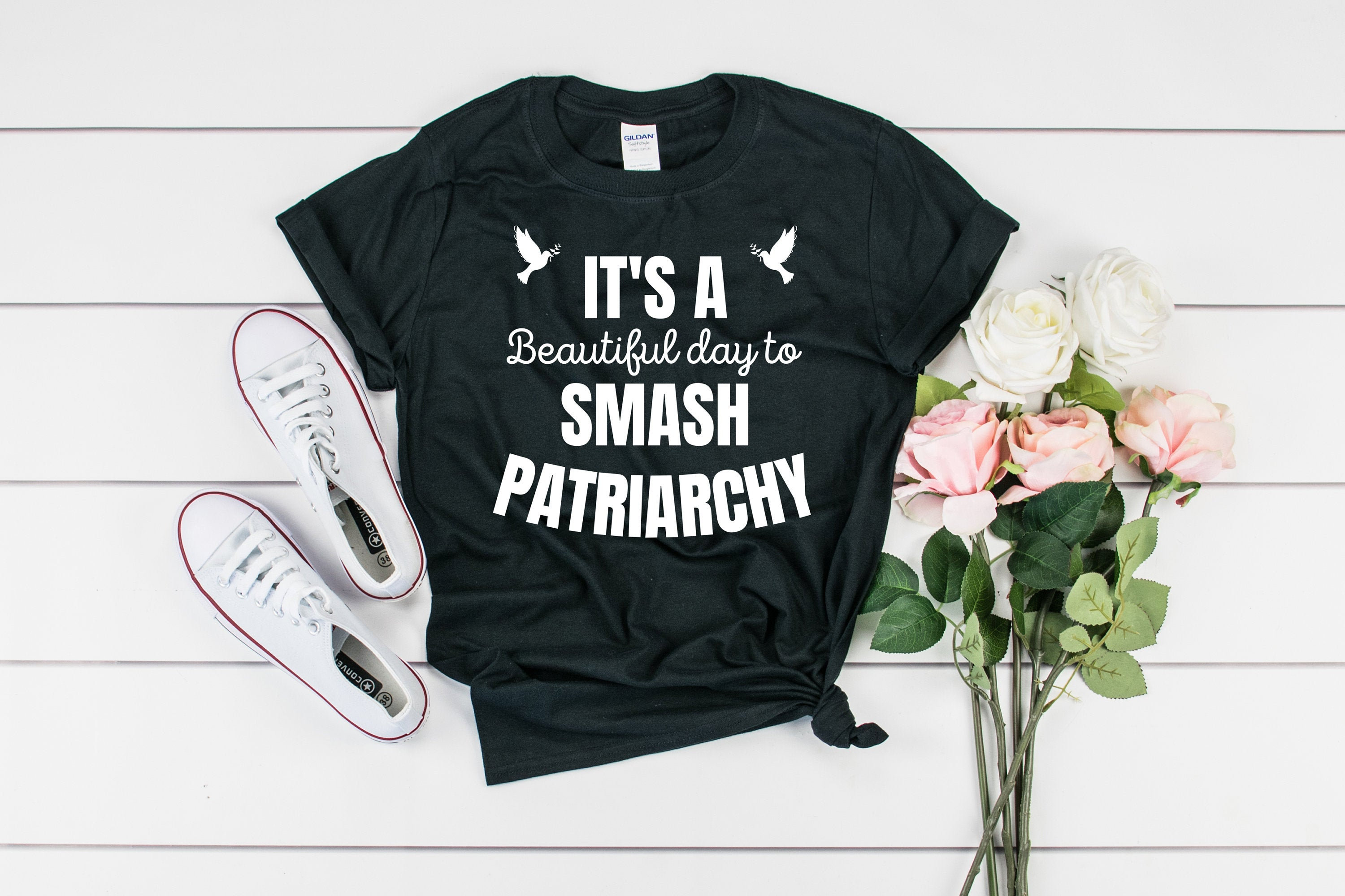 It s A Beautiful Day To Smash Patriarchy Shirt Feminism Etsy