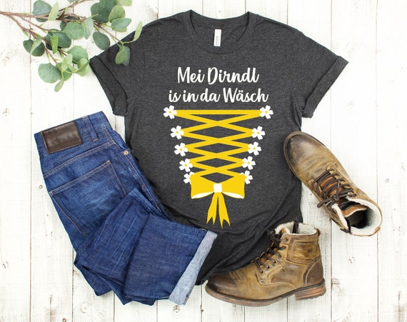 Camicia dell Oktoberfest Camicia dell Oktoberfest Camicia tedesca Abbigliamento dell Oktoberfest Il mio Dirndl e nel Wasch. Maglietta per eventi maglietta per feste Wiesn bavarese Etsy Italia