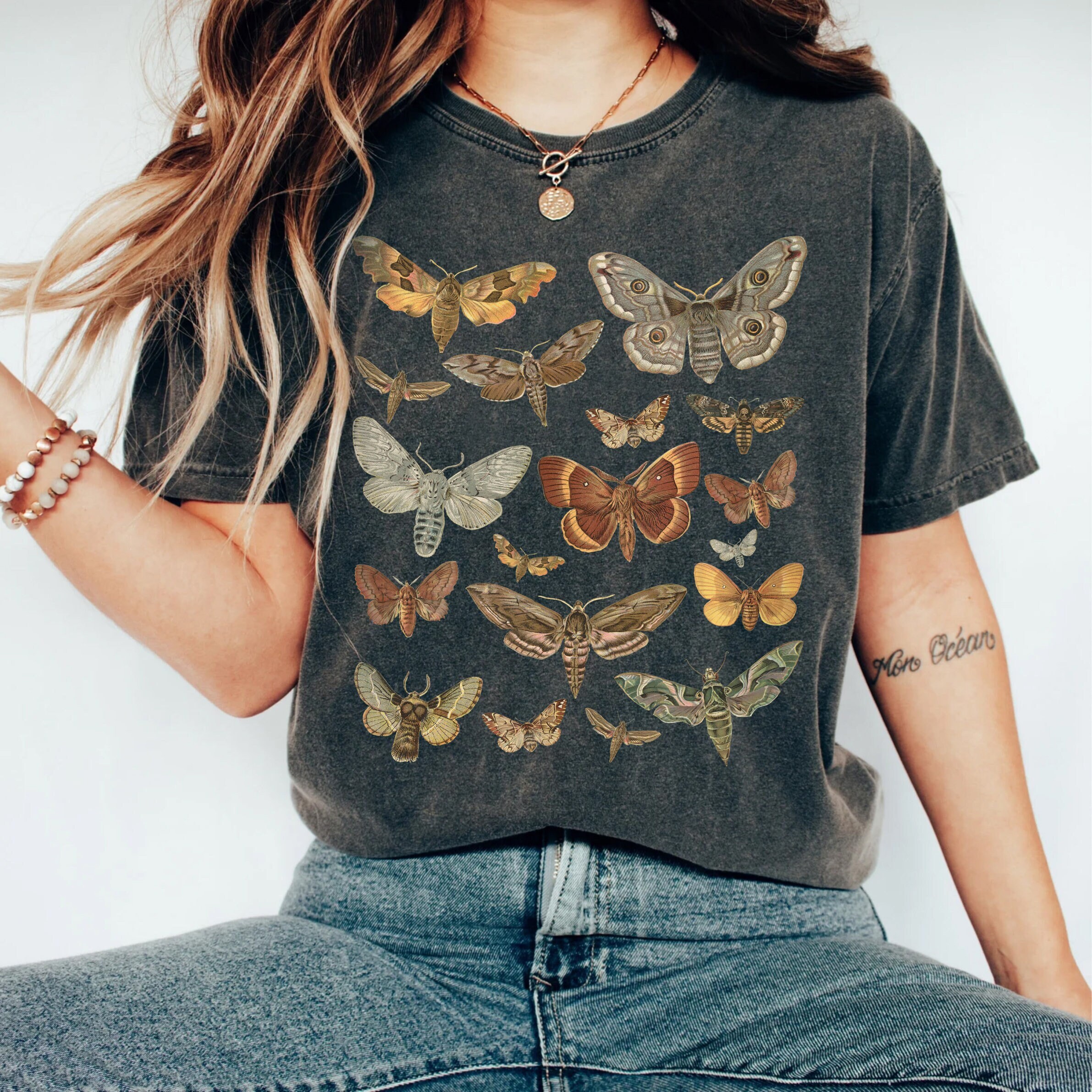 Luna Moth Shirt Cottagecore Gothic Spirituality Shirt - Etsy