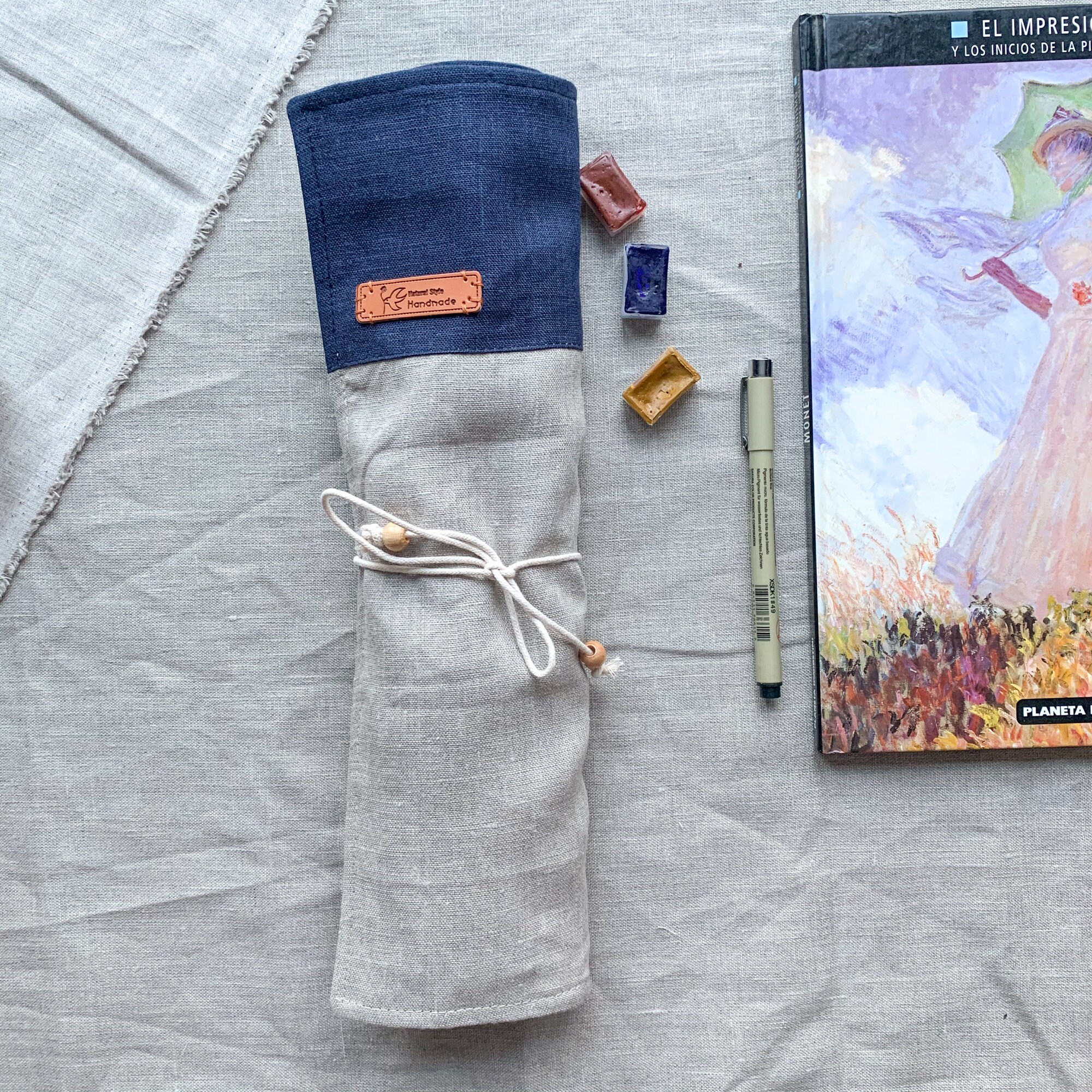 Paint brush cover Best gift for artist Artist pencase from Etsy