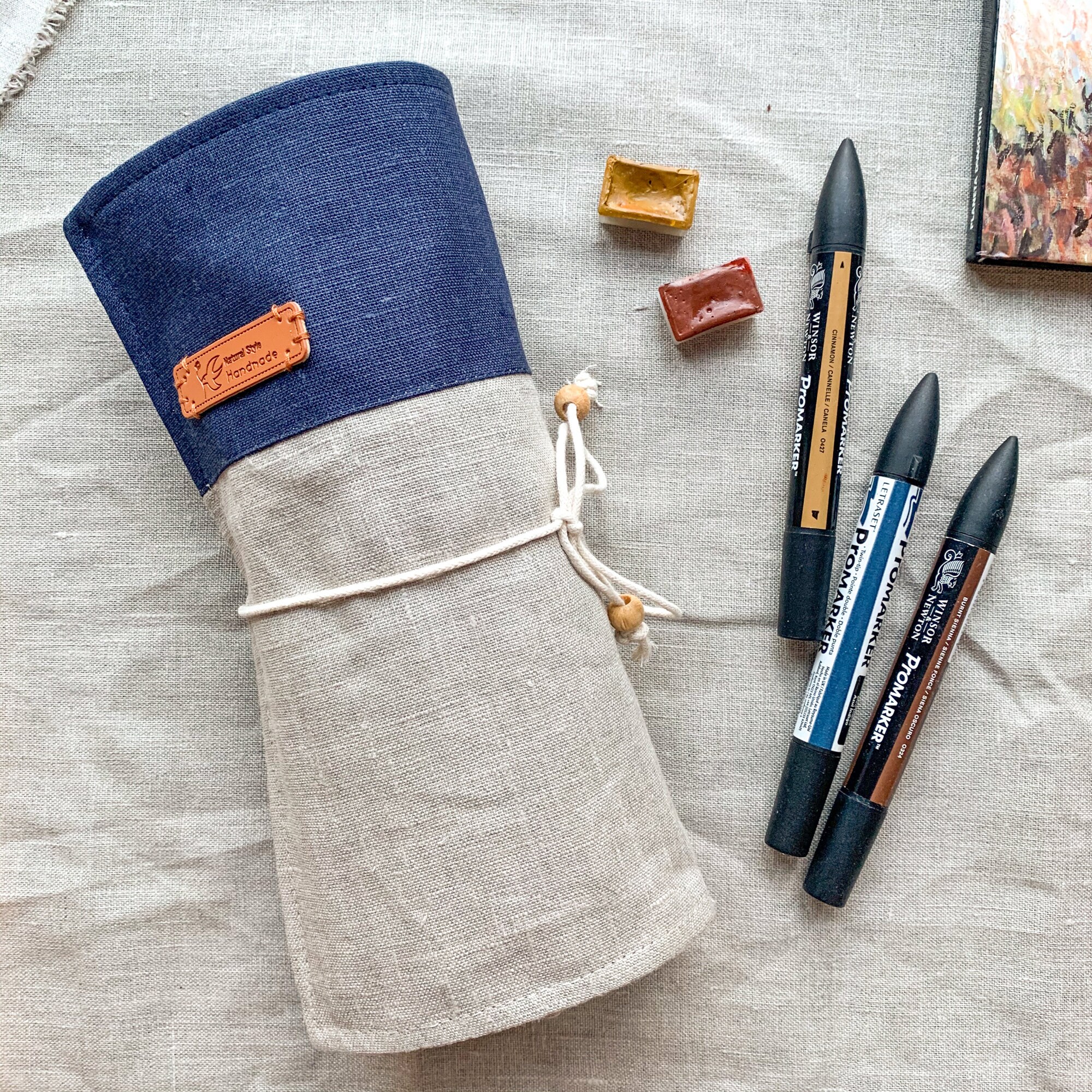 Paint brush cover Best gift for artist Artist pencase from Etsy