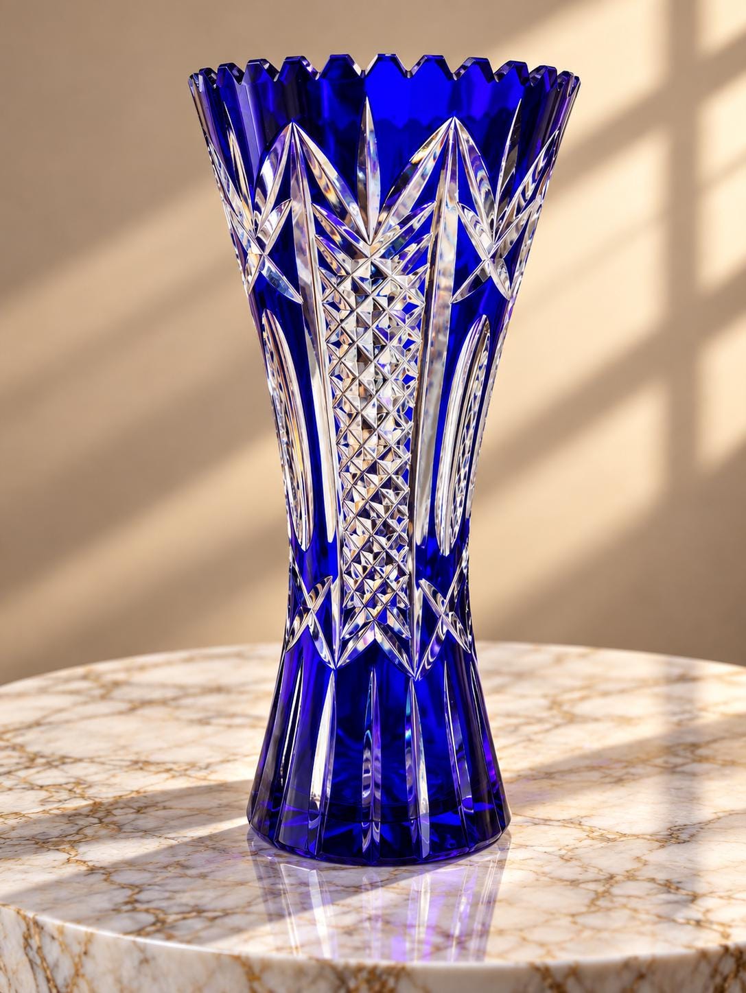 Kristall große vase