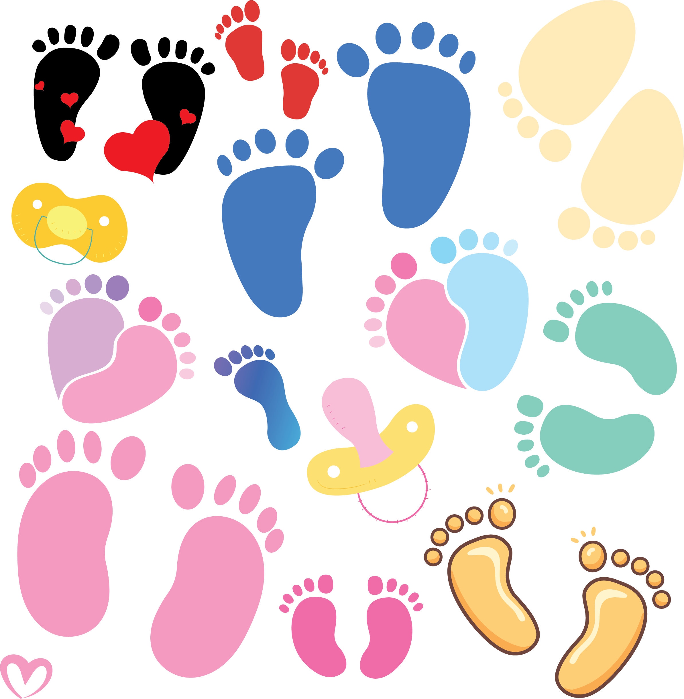 Baby Footprints Clipart Free