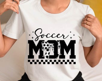 Soccer Mom SVG, Game Day Shirt Design, Sports Mom PNG (Digital Download)