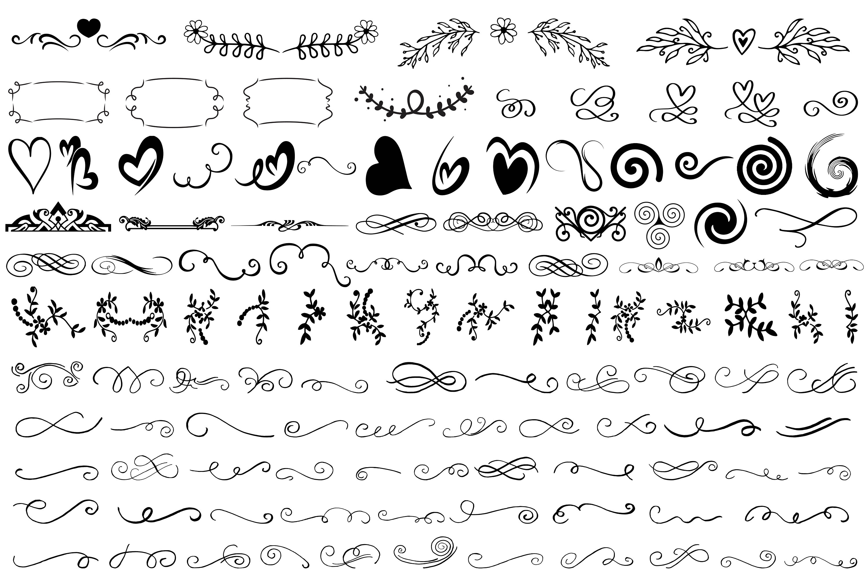 Swoosh SVG, Swirl Svg, Flourish Svg, Swish Curly Svg, Wedding Decorative Svg,  Stroke svg, ornaments svg, decorative svg, Flourish svg Bundle, swoosh svg,  swashes svg, swirl svg, squiggle svg, swirly flourishes svg