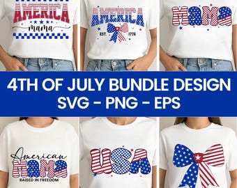 American Mama 4th of July SVG PNG: Patriotic Design (Digital Download)