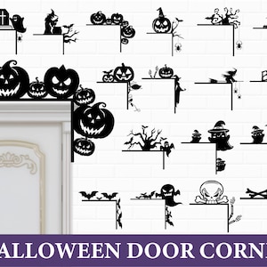 Halloween Door Corner SVG, Door Corner Decor, Door Trim Svg, Trim Corner Svg, Halloween Decor Svg,Fall Door Corner Svg Cut File Glowforge