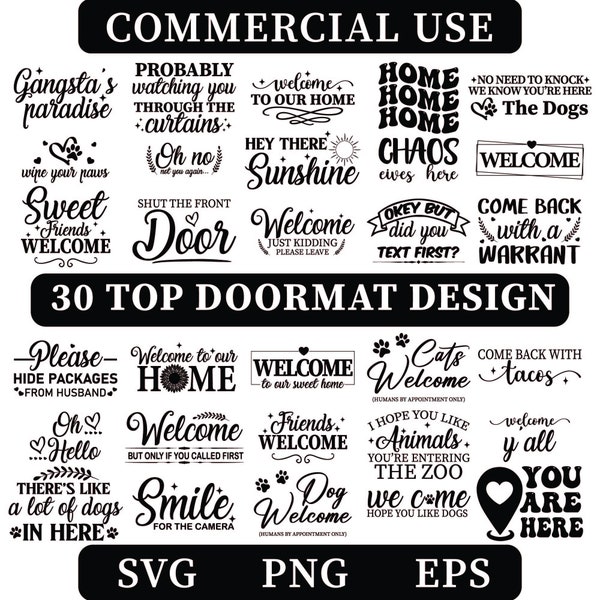 Doormat Svg Bundle, Funny Doormat Svg, Welcome Sign Svg, Svg File For Cricut, Welcome Doormat Svg, Welcome Mat Svg, Doormat Cut File