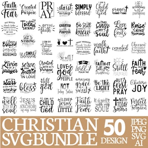 Christian svg bundle, Religious svg bundle, Scripture svg Bundle, Christian Quotes SVG, Faith Bundle, Bible Verses, Cricut Cut Files Clipart