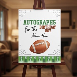 Paquete de carteles imprimibles para fiesta de fútbol, decoración para el día del partido, cumpleaños y baby shower, descarga instantánea imagen 3