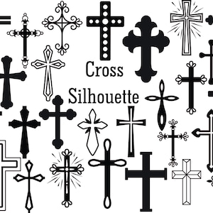 Kreuz Bundle SVG, Kreuz SVG-Datei, Kreuze SVG, christliche SVG-Datei, Katholische SVG-Datei, Kreuz Silhouette, religiöse SVG-Datei, Cricut
