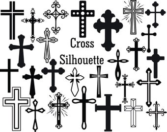 Cross Bundle Svg, Cross Svg File, Crosses Svg, Christian Svg, Catholic Svg, Cross Silhouette, Religious SVG, Cross Svg Files For Cricut