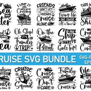 クルーズ SVG、クルーズ船 SVG、クルーズシャツ SVG、アンカー SVG、ボート SVG、家族旅行 SVG、クルーズ スクワッド クリカット カット ファイル（商用利用可）