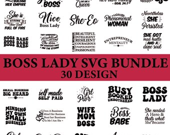 Lady Boss SVG Bundle: Empowerment Designs (Digital Download)