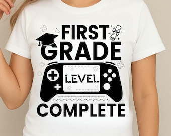 Livello 1° elementare completo SVG PNG, ultimo giorno di scuola (download digitale)