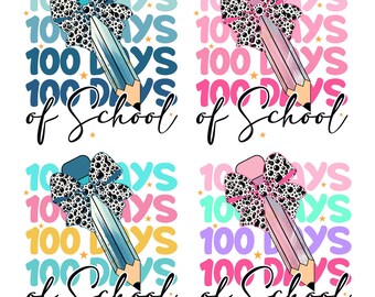 100 Days of School SVG Bundle: Teacher & Student Shirt Designs
