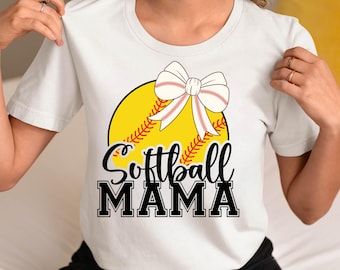 Pacchetto SVG Softball Mama: design per maglietta sportiva, pronto per Cricut