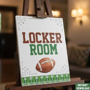 Paquete de carteles imprimibles para fiesta de fútbol, decoración para el día del partido, cumpleaños y baby shower, descarga instantánea imagen 5