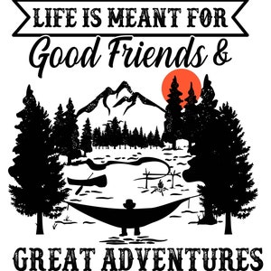 Mountain Adventure Svg, Landscape Silhouette SVG cut file, Outdoor, Travel, Camping  Commercial use Svg Cricut
