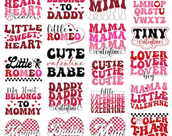 Kids Valentine's Day SVG Bundle: Shirt Designs, Cut Files (Digital Download)