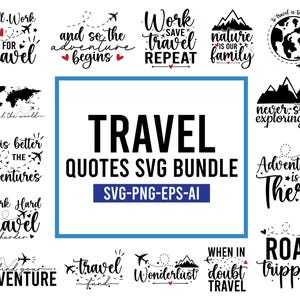 Reizen Png Svg, reizen citaten Svg, reizen Svg bundel, familie reizen Svg, meisjes reis Shirt Svg, reizen avontuur Svg-bestanden voor Cricut