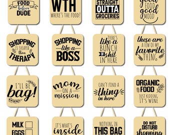 Funny Tote Bag Sayings SVG Bundle: Cricut Designs (Digital Download)