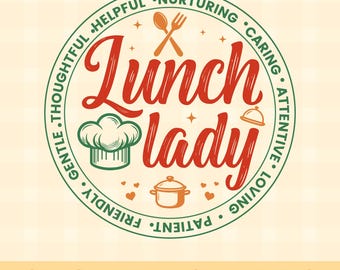 Lunch Crew SVG: Back To School Cafeteria Design (Digital Download)